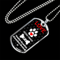 Nederlandse Kooikerhondje Love Is Stainless Steel or 18k Gold Dog Tag 24" Chain-Express Your Love Gifts