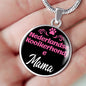 Nederlandse Kooikerhondje Mama Necklace Circle Pendant Stainless Steel or 18k Gold 18-22" Dog Mom Pendant-Express Your Love Gifts