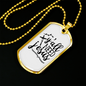 Need Jesus Christian Necklace Stainless Steel or 18k Gold Dog Tag 24" Chain-Express Your Love Gifts