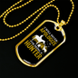 Never Apologize Hunter Necklace Stainless Steel or 18k Gold Dog Tag 24" Chain-Express Your Love Gifts