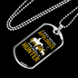Never Apologize Hunter Necklace Stainless Steel or 18k Gold Dog Tag 24" Chain-Express Your Love Gifts