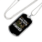 Never Apologize Necklace Stainless Steel or 18k Gold Dog Tag 24" Chain-Express Your Love Gifts