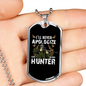 Never Apologize Necklace Stainless Steel or 18k Gold Dog Tag 24" Chain-Express Your Love Gifts