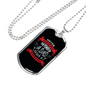 Never Fish Fishing Necklace Stainless Steel or 18k Gold Dog Tag 24" Chain-Express Your Love Gifts