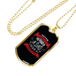 Never Fish Fishing Necklace Stainless Steel or 18k Gold Dog Tag 24" Chain-Express Your Love Gifts