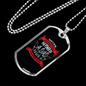 Never Fish Fishing Necklace Stainless Steel or 18k Gold Dog Tag 24" Chain-Express Your Love Gifts