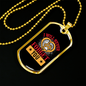Never Forget You Necklace Stainless Steel or 18k Gold Dog Tag 24" Chain-Express Your Love Gifts