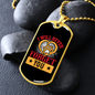 Never Forget You Necklace Stainless Steel or 18k Gold Dog Tag 24" Chain-Express Your Love Gifts