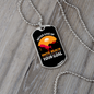 Never Give Up Horse Necklace Stainless Steel or 18k Gold Dog Tag 24" Chain-Express Your Love Gifts