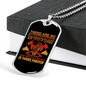 Never Given Firefighter Gift Stainless Steel or 18k Gold Dog Tag 24" Chain-Express Your Love Gifts