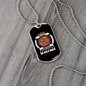 Never Go For A Walk White Necklace Stainless Steel or 18k Gold Dog Tag 24" Chain-Express Your Love Gifts