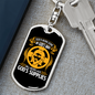 Never Lack God'S Supplies Keychain Stainless Steel or 18k Gold Dog Tag Keyring-Express Your Love Gifts