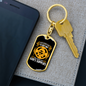 Never Lack God'S Supplies Keychain Stainless Steel or 18k Gold Dog Tag Keyring-Express Your Love Gifts
