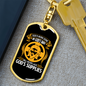 Never Lack God'S Supplies Keychain Stainless Steel or 18k Gold Dog Tag Keyring-Express Your Love Gifts