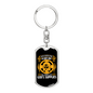 Never Lack God'S Supplies Keychain Stainless Steel or 18k Gold Dog Tag Keyring-Express Your Love Gifts