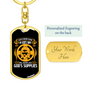 Never Lack God'S Supplies Keychain Stainless Steel or 18k Gold Dog Tag Keyring-Express Your Love Gifts