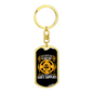 Never Lack God'S Supplies Keychain Stainless Steel or 18k Gold Dog Tag Keyring-Express Your Love Gifts