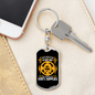 Never Lack God'S Supplies Keychain Stainless Steel or 18k Gold Dog Tag Keyring-Express Your Love Gifts