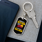 Never Sell Bitcoin Crypto Keychain Stainless Steel or 18k Gold Dog Tag Keyring-Express Your Love Gifts