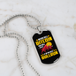 Never Sell Bitcoin Crypto Necklace Stainless Steel or 18k Gold Dog Tag 24" Chain-Express Your Love Gifts
