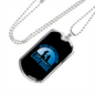 Never Trust a Person Necklace Stainless Steel or 18k Gold Dog Tag 24" Chain-Express Your Love Gifts