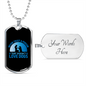Never Trust a Person Necklace Stainless Steel or 18k Gold Dog Tag 24" Chain-Express Your Love Gifts