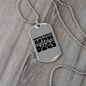 Never Trust Anyone Necklace Stainless Steel or 18k Gold Dog Tag 24" Chain-Express Your Love Gifts
