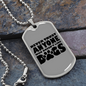 Never Trust Anyone Necklace Stainless Steel or 18k Gold Dog Tag 24" Chain-Express Your Love Gifts