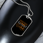 Never Trust Necklace Stainless Steel or 18k Gold Dog Tag 24" Chain-Express Your Love Gifts