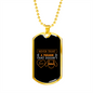 Never Trust Necklace Stainless Steel or 18k Gold Dog Tag 24" Chain-Express Your Love Gifts