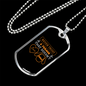 Never Trust Necklace Stainless Steel or 18k Gold Dog Tag 24" Chain-Express Your Love Gifts