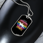 Never Underestimate a Grandma Horse Necklace Stainless Steel or 18k Gold Dog Tag 24" Chain-Express Your Love Gifts