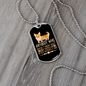 Never Washed a Dog Brown Necklace Stainless Steel or 18k Gold Dog Tag 24" Chain-Express Your Love Gifts