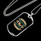 Never Washed a Dog Necklace Stainless Steel or 18k Gold Dog Tag 24" Chain-Express Your Love Gifts
