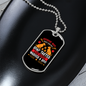 Never Washed a Dog Orange Necklace Stainless Steel or 18k Gold Dog Tag 24" Chain-Express Your Love Gifts