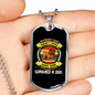 Never Washed Bulldog Necklace Stainless Steel or 18k Gold Dog Tag 24" Chain-Express Your Love Gifts