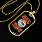 Never Washed Orange Necklace Stainless Steel or 18k Gold Dog Tag 24" Chain-Express Your Love Gifts