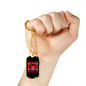 Never Washed Red Necklace Stainless Steel or 18k Gold Dog Tag 24" Chain-Express Your Love Gifts