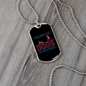 Never Wasted Necklace Stainless Steel or 18k Gold Dog Tag 24" Chain-Express Your Love Gifts