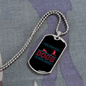 Never Wasted Necklace Stainless Steel or 18k Gold Dog Tag 24" Chain-Express Your Love Gifts
