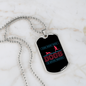 Never Wasted Necklace Stainless Steel or 18k Gold Dog Tag 24" Chain-Express Your Love Gifts