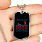 Never Wasted Necklace Stainless Steel or 18k Gold Dog Tag 24" Chain-Express Your Love Gifts