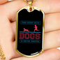 Never Wasted Necklace Stainless Steel or 18k Gold Dog Tag 24" Chain-Express Your Love Gifts