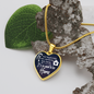 New Beginnings Necklace Stainless Steel or 18k Gold Heart 18-22"-Express Your Love Gifts