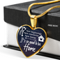 New Beginnings Necklace Stainless Steel or 18k Gold Heart 18-22"-Express Your Love Gifts