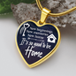 New Beginnings Necklace Stainless Steel or 18k Gold Heart 18-22"-Express Your Love Gifts