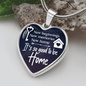 New Beginnings Necklace Stainless Steel or 18k Gold Heart 18-22"-Express Your Love Gifts