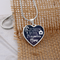 New Beginnings Necklace Stainless Steel or 18k Gold Heart 18-22"-Express Your Love Gifts