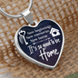 New Beginnings Necklace Stainless Steel or 18k Gold Heart 18-22"-Express Your Love Gifts