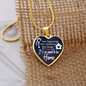New Beginnings Necklace Stainless Steel or 18k Gold Heart 18-22"-Express Your Love Gifts